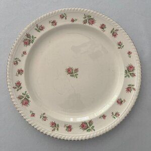 WindsorWare English Rose China Serving Platter with Gold Trim - 12-3/8" Dia.